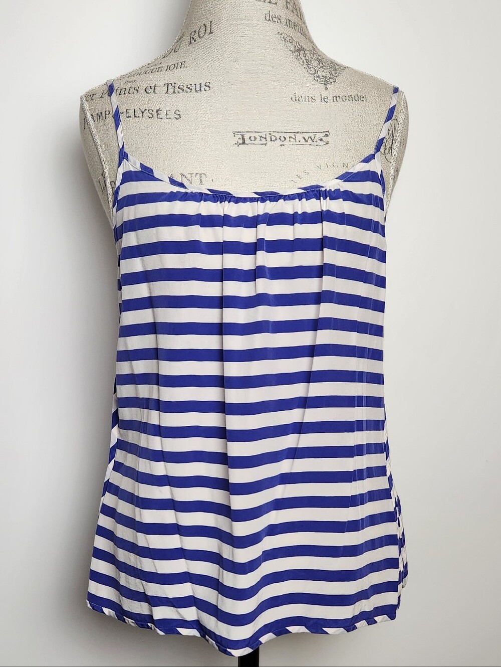 Vintage Juicy Couture Striped Silk Camisole Tank Top